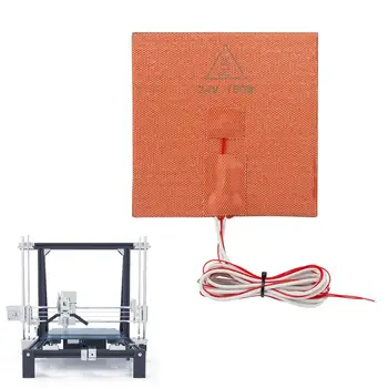 Силиконов нагревател 150x150 mm Силикон нагревател за 3D-принтер С подгряване за легла със самозалепваща облегалка Нагревательная табела за горещо 3D принтер