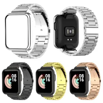 Смарт часовници Въжета от неръждаема стомана за Xiao Mi Watch Lite / Redmi Watch Гривна Метална Каишка Сменяеми Аксесоари за каишка за часовник