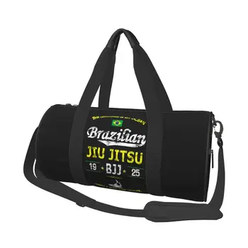Спортна чанта от Бразилското джиу-джицу Акули, пътни, спортни чанти и калъфи за бойни изкуства, двойка аксесоари за фитнес, Колоритен чанта за фитнес, чанти за уикенда.