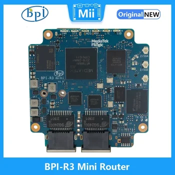 Такса мини-рутер Banana Pi BPI-R3 MediaTek MT7986 ARM а a53 2G DDR 8G eMMC с поддръжка на WiFi 6 и 2x2,5 порта GbE с Отворен код