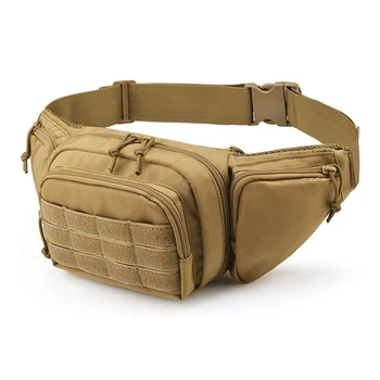 Тактическа поясная чанта-кобур за пистолет, военна поясная чанта, чанта за рамо, открит в гърдите боен пакет, Скрит кобур за носене на пистолет,