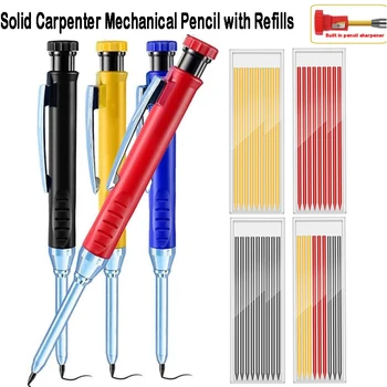 Твърди строително дърводелски молив с дресинг дълги носове Механичен молив с дълбок отвор Маркер за дървообработване Ученически канцеларски материали Стационарни
