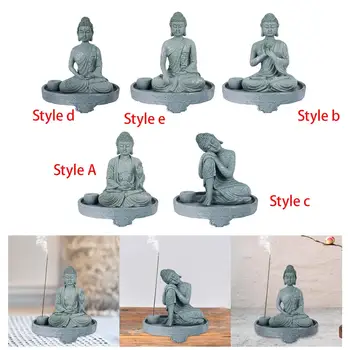 Титуляр ароматна пръчица Буда е статуетка на Буда за една етажерка в хола