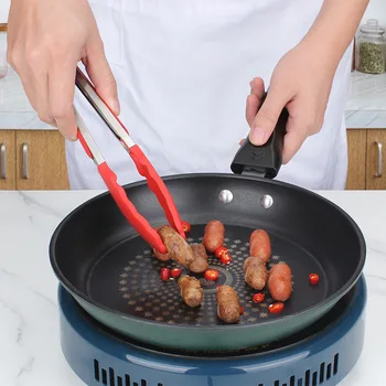 Топлоустойчива щипки за барбекю със силиконови топчета за печене и готвене, с дължина 9 и 12 инча