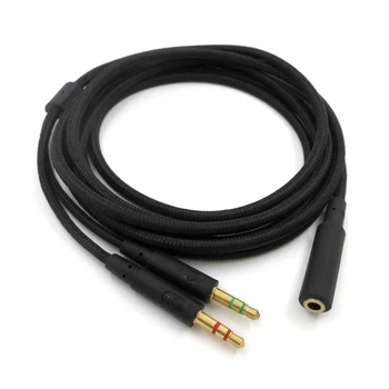 Удлинительный кабел Универсален слот за слушалки 2 в 1 3,5 мм HYPERX Cloud II / за Алфа / Cloud Полет За слушалки Comp