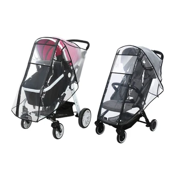 Универсален дъждобран за детска количка с дишаща конструкция, устойчива на счупвания, лесен за носене за бебешка кола