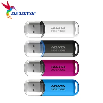 Флаш памет Adata C906 USB 2.0 Memory Stick Черно-бял Мини диск за съхранение на данни е 8 GB 16 GB 32 GB 64 GB Розов Син High Pendrive Jumpdrive