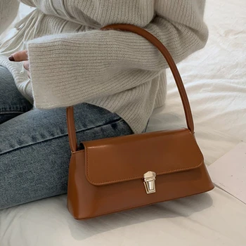 Френска чанта под мишниците, луксозна дамска чанта през рамо, с Нови модни преносими, универсални дамски чанти Ins