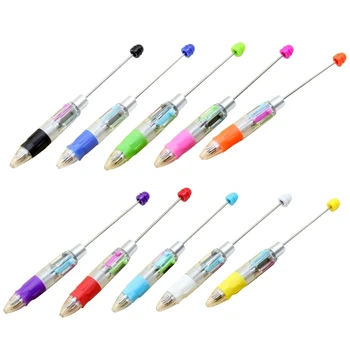 Химикалка химикалка с мъниста, прибиращ се многоцветен химикалка писалка за детска клас. Награда