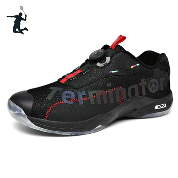 Чифт спортни обувки за бадминтон голям размер, професионален мъжки Тенис волейболни маратонки, Черен Дамски обувки за тенис на маса BM110-2