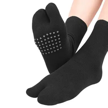 Чорапи унисекс с разцепени пръсти, нескользящая подметка за практикуване на пилатес, йога, лепкавите чорапи за екипажа, чорапи-чехли