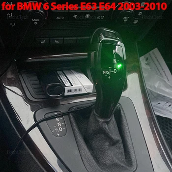 Щепсела и да Играе Led Дръжка Дръжка на скоростния Корона на скоростния За BMW 6 Series E63 E64 630ci 630i 645ci 650i 635d M6 2003-2010